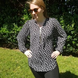 Premise blouse with zipper neckline - Size Small